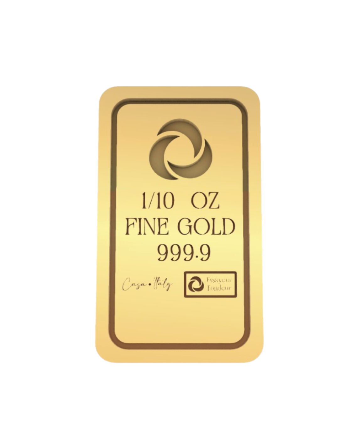 24K Gold Bar - 1/10 OZ