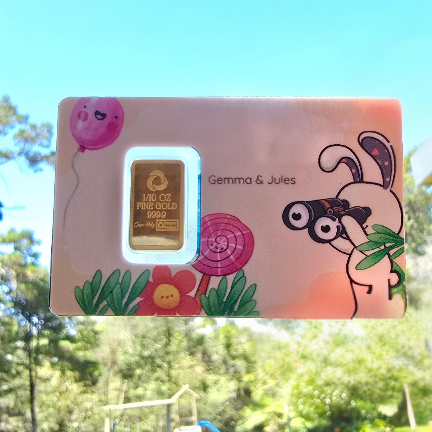 24K Gold Investment Bar 1/10 oz - Kids First Investment Gift